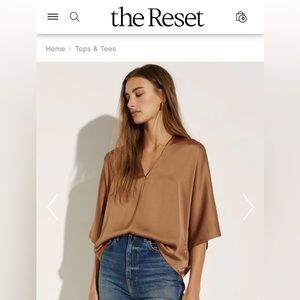 The Reset Satin V Pullover